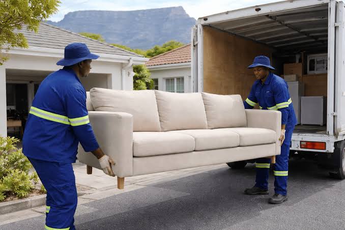 Pereginus crew moving a sofa