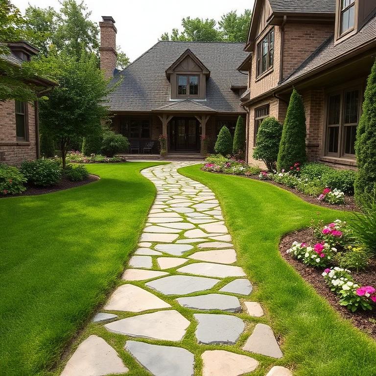Manicured front garden